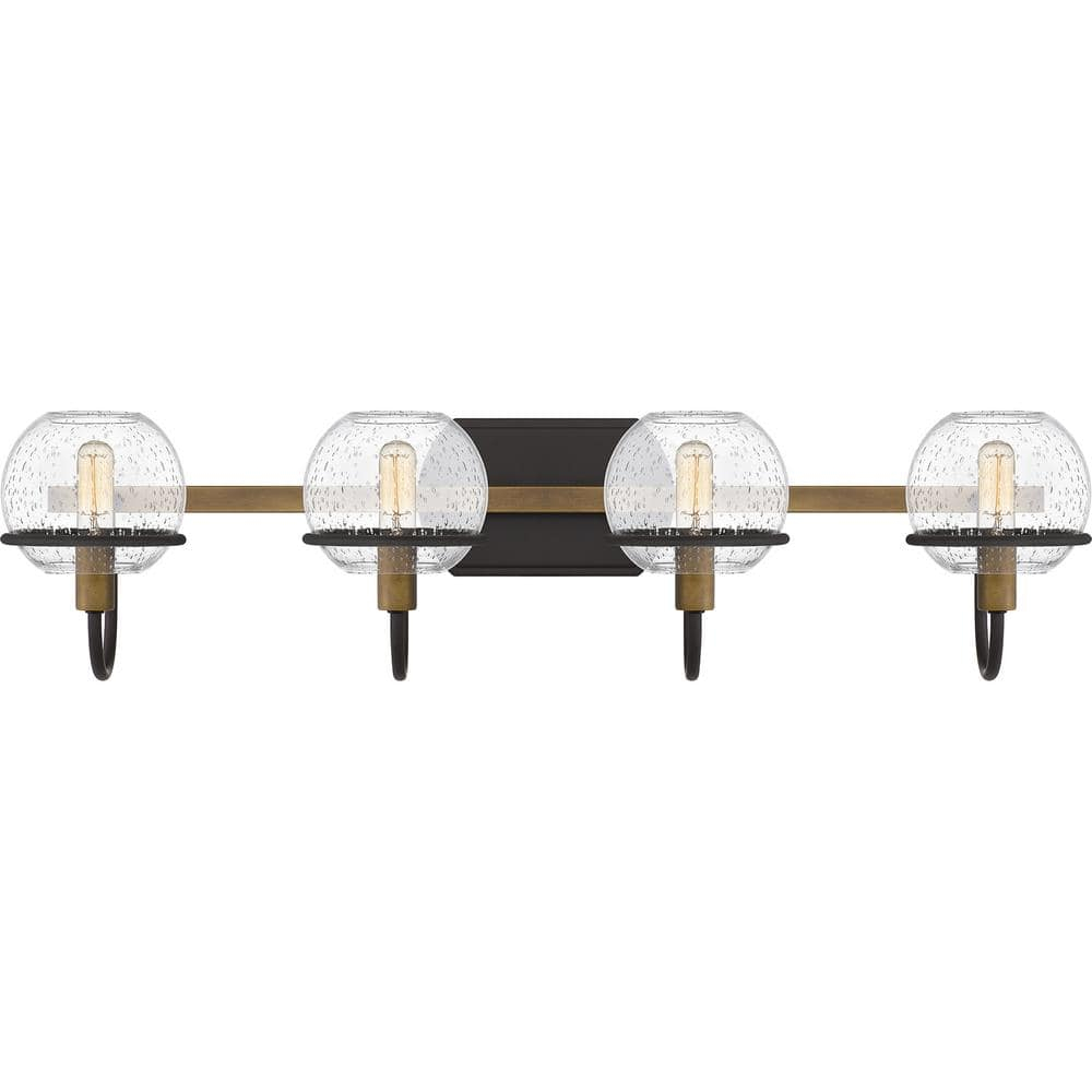 Phoenix Modern Lantern-Style Bath Light in Matte Black and Western Bronze