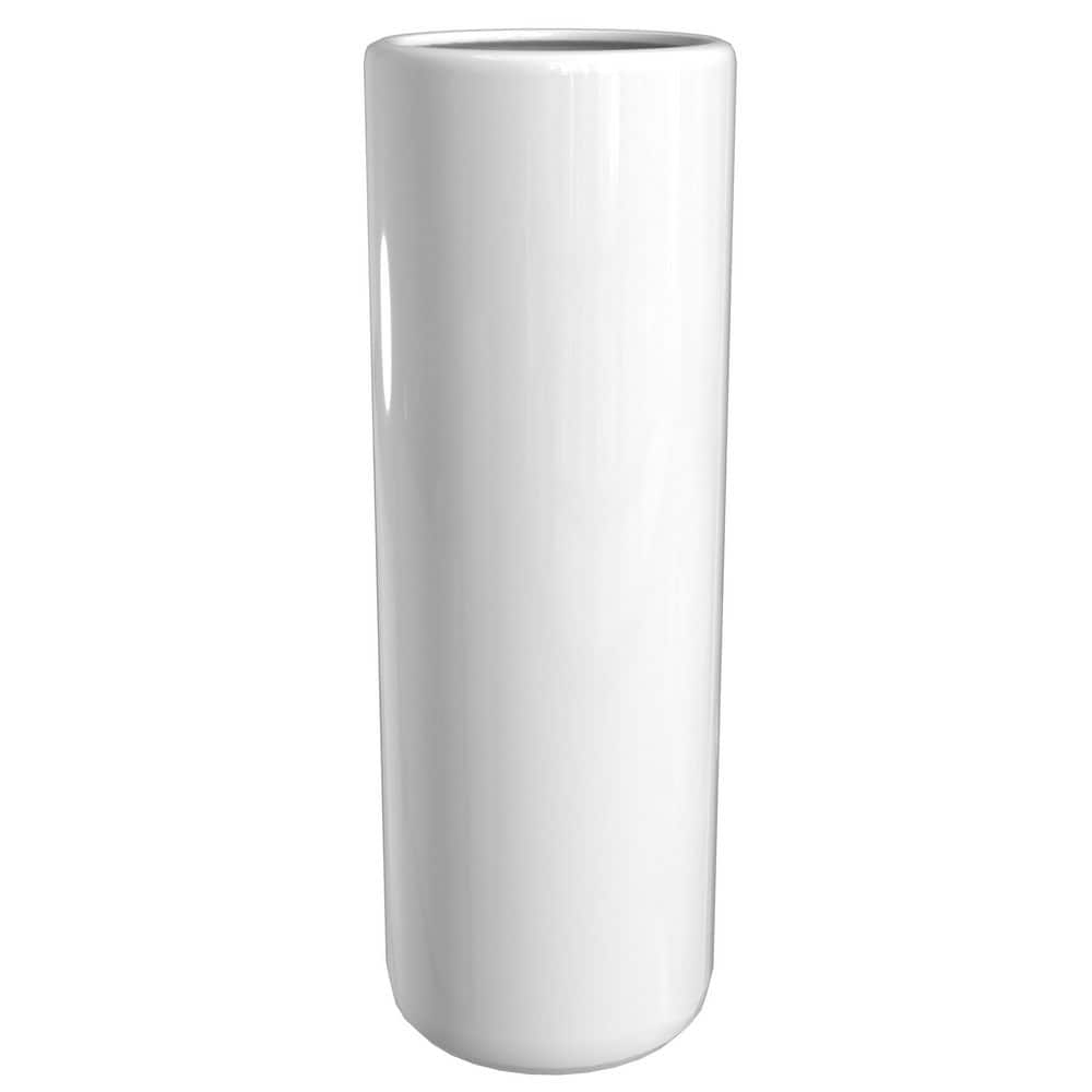 24" White Porcelain Umbrella Stand