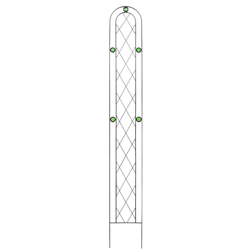 Emerald 72 in. x 10 in. Metal Trellis