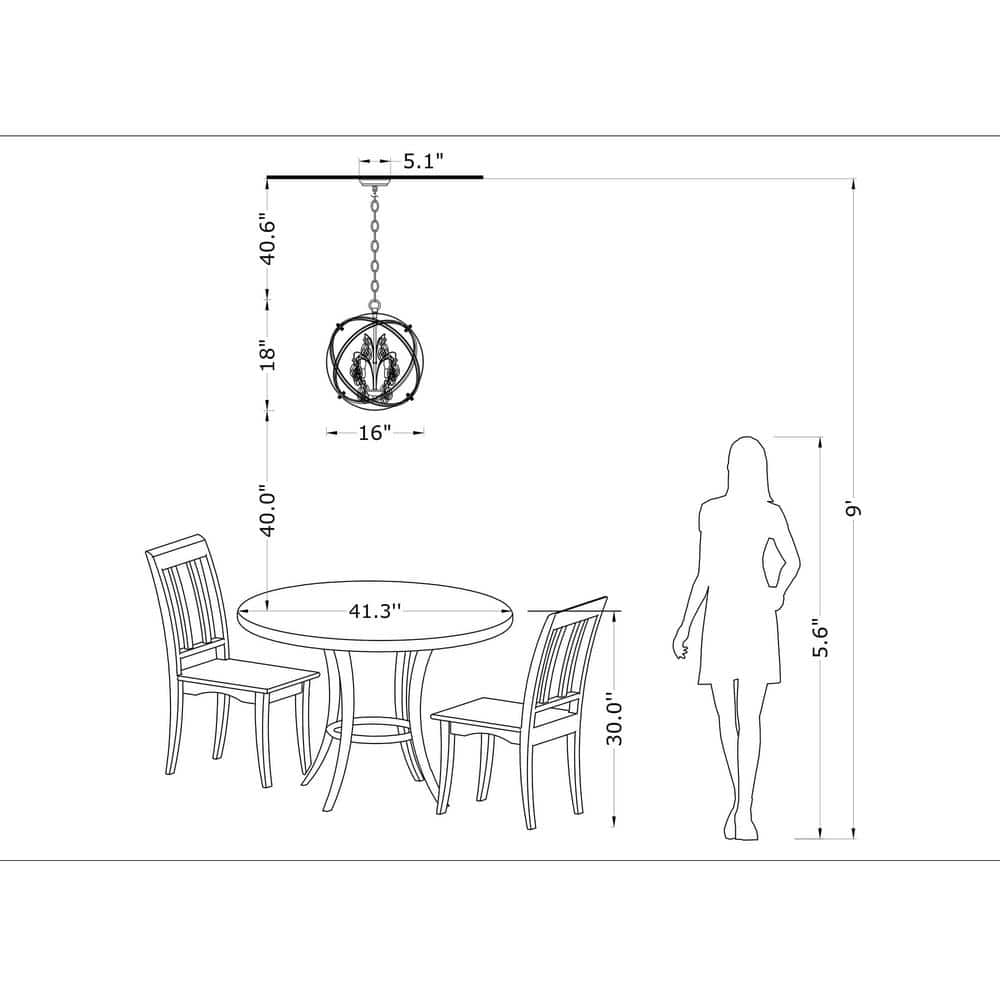 The Lighting Store Benita Matte Silver 4-light Metal Crystal Orb Chandelier