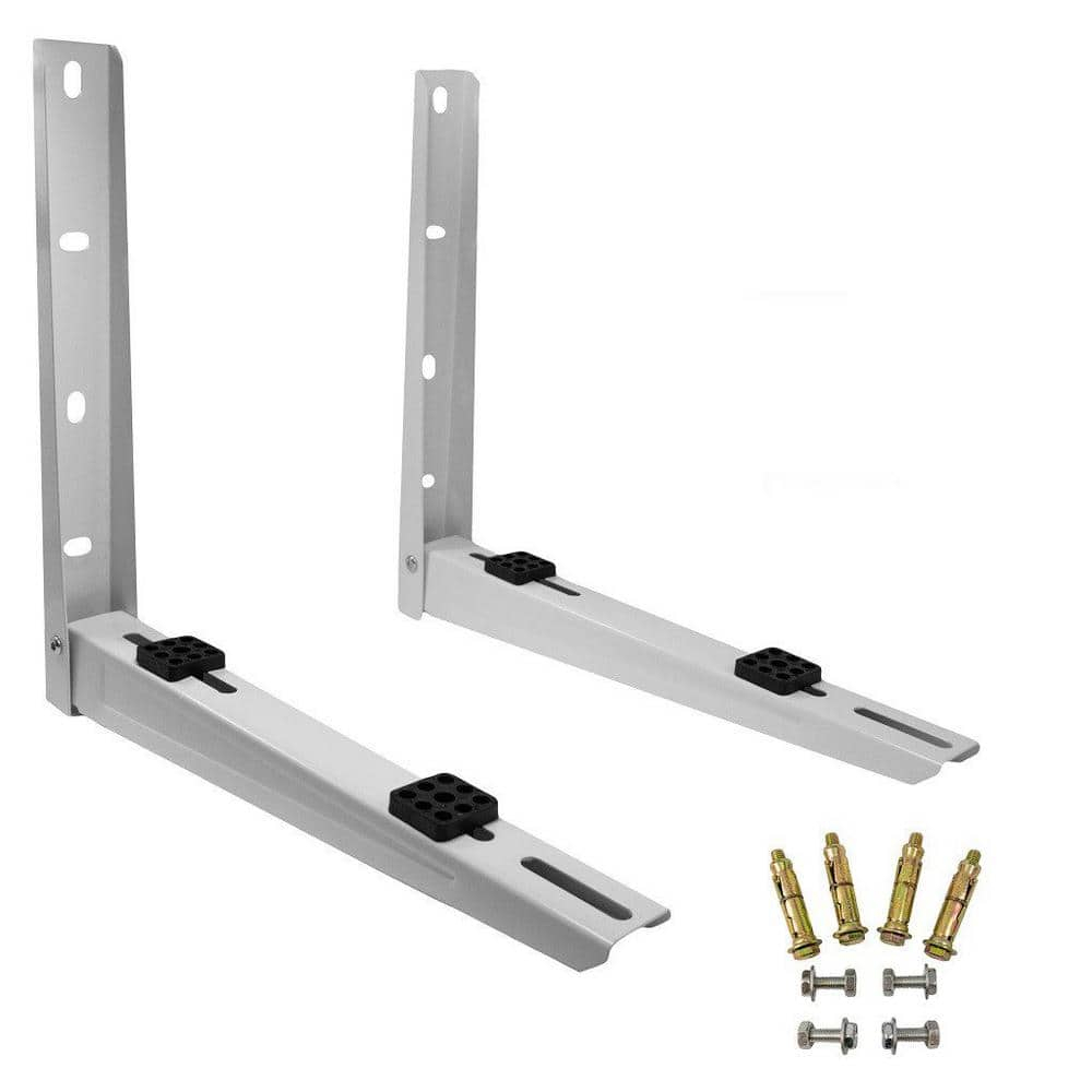 Heavy Duty Gray Steel Foldable Mounting Bracket for Mini Split Units