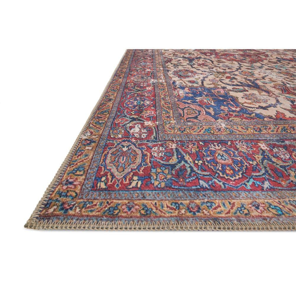 Loloi II Loren Collection LQ-11 Sand / Multi Oriental Area Rug 7'-6" x 9'-6"