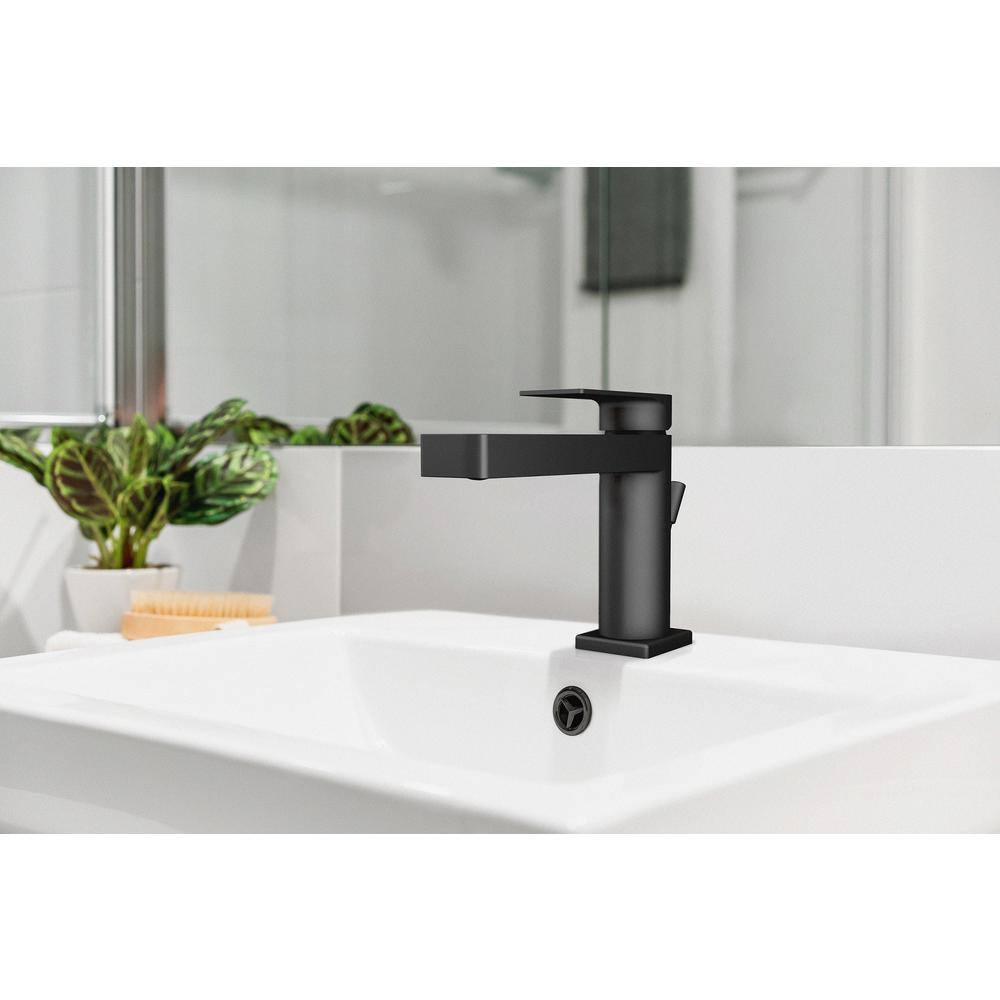 I4 Single-Hole Single-handle Bathroom Faucet with Drain Assembly