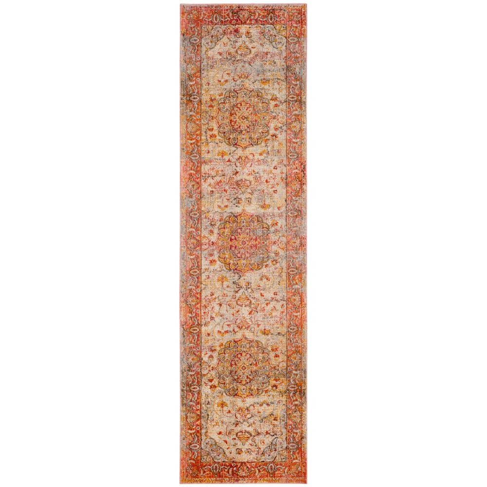 SAFAVIEH Vintage Persian VTP435P Saffron / Cream Rug