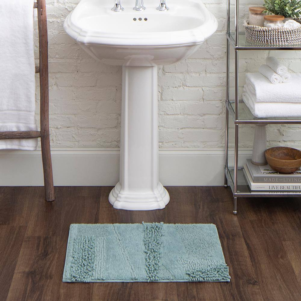 Mohawk Home Composition Cotton Bath Mat, Glacier, 1' 9" x 2' 10"