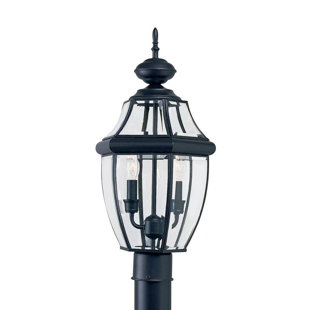 Lancaster 2-Light Traditional Outdoor Black Post Top