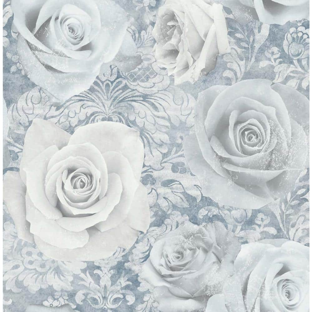 NextWall Arthouse Reverie Peel and Stick Wallpaper 20.5 in. W x 18 ft. L - Baby Blue