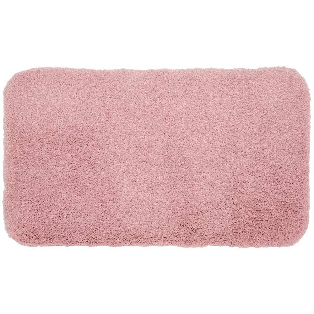 Mohawk Home Pure Perfection Nylon Bath Rug Scatter, Rose Pink 1'5" x 2'