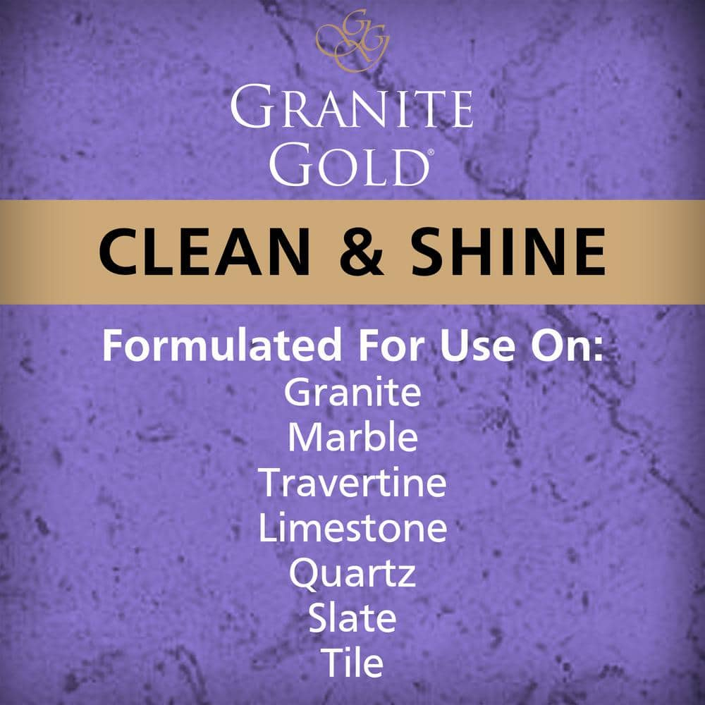 Clean & Shine, Cleaner & Polish for Stone & Quartz, Refill Bottle, 64 fl oz