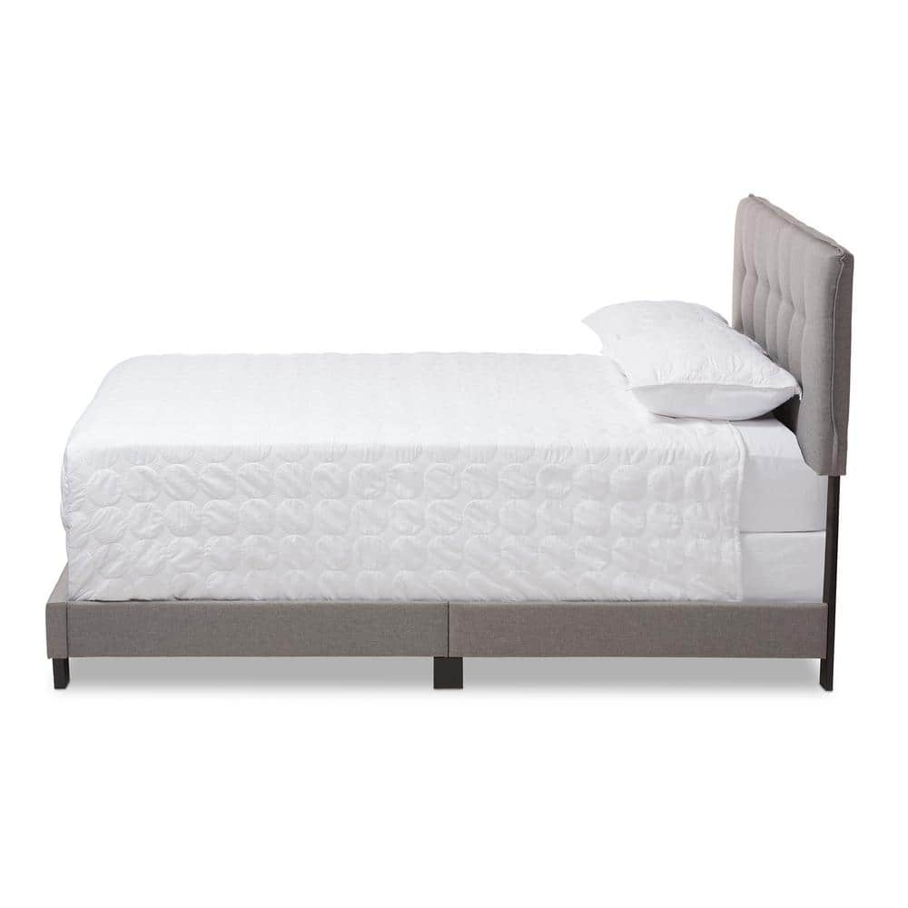 Baxton Studio Audrey Modern and Contemporary Upholstered Bed, Multiple Sizes, Multiple Colors