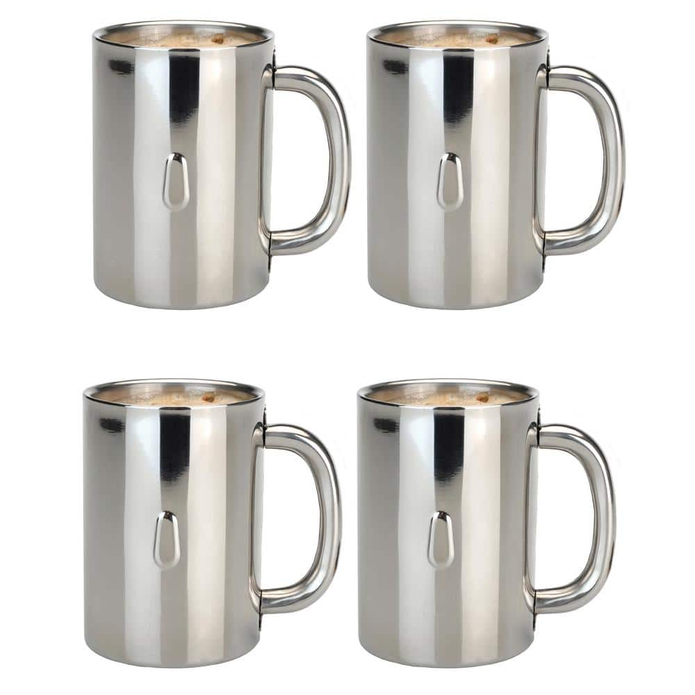 BergHOFF BergHOFF Straight 4Pc 18/10 Stainless Steel Coffee Mug Set (Set of 4)