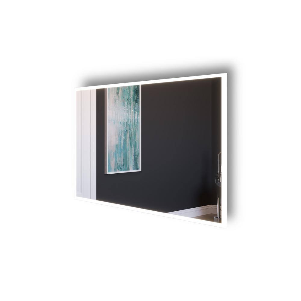 CastelloUSA Lisa 48 in. W x 30 in. H Rectangular  Wall-Mount Bathroom Vanity Mirror