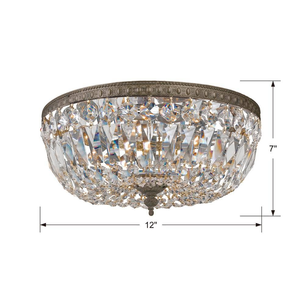 Crystorama Lighting - Three Light Ceiling Mount - Ceiling Mount - Three Light