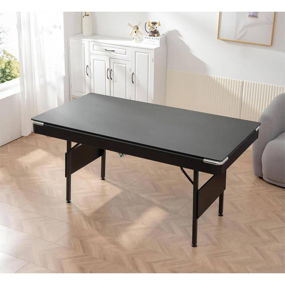Danolapsi 5.5 FT 3-in-1 Portable Pool Table,Folding Pool Table,Foldable Billiards Game Table for Kids and Adults,Billiard Table,Table Tennis,Dining Table,with Safety Anti Collapse Locks Legs