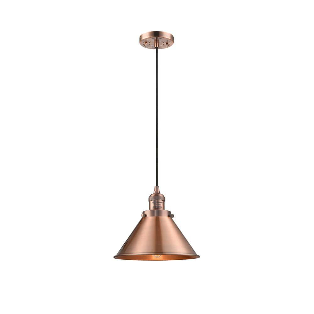 Innovations Lighting Briarcliff 1 - Light Pendant in  Antique Copper