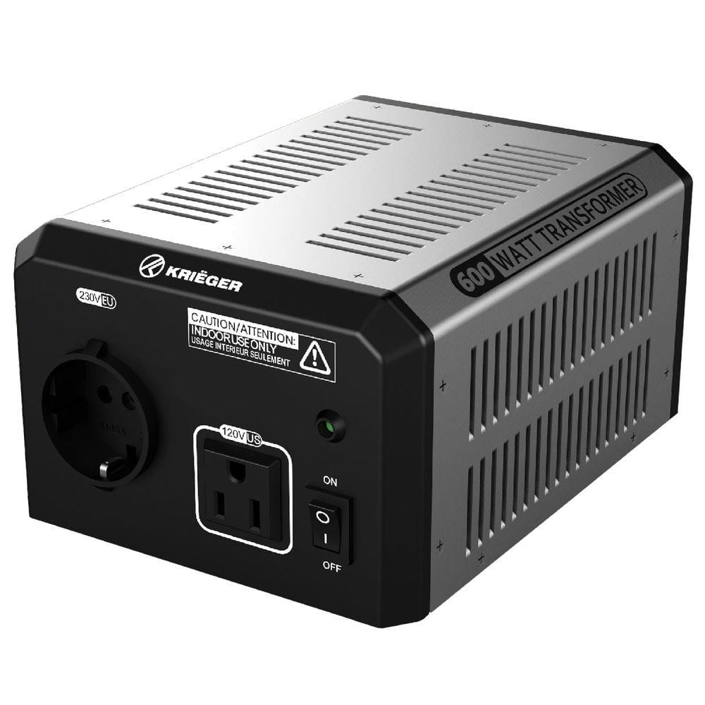 K KRIËGER 600 Watt Voltage Transformer, 220V to 110V, 110V to 220V, Step Up Step Down Voltage Converter, MET Approved Under UL, CSA