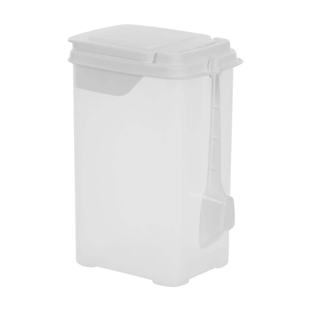 Buddeez Flour and Sugar Container - 3.75 Quart All Purpose Kitchen Organization and Storage Unit, Large Food Storage Container For Kitchen and Organizing Your Pantry (with Scoop)