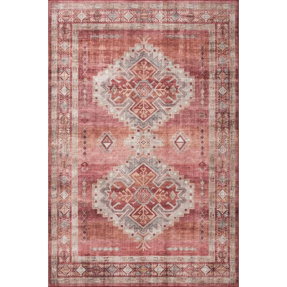 Loloi II Heidi Collection HEI-03 Sunset / Natural, Southwestern Area Rug 2'-3" x 3'-9"