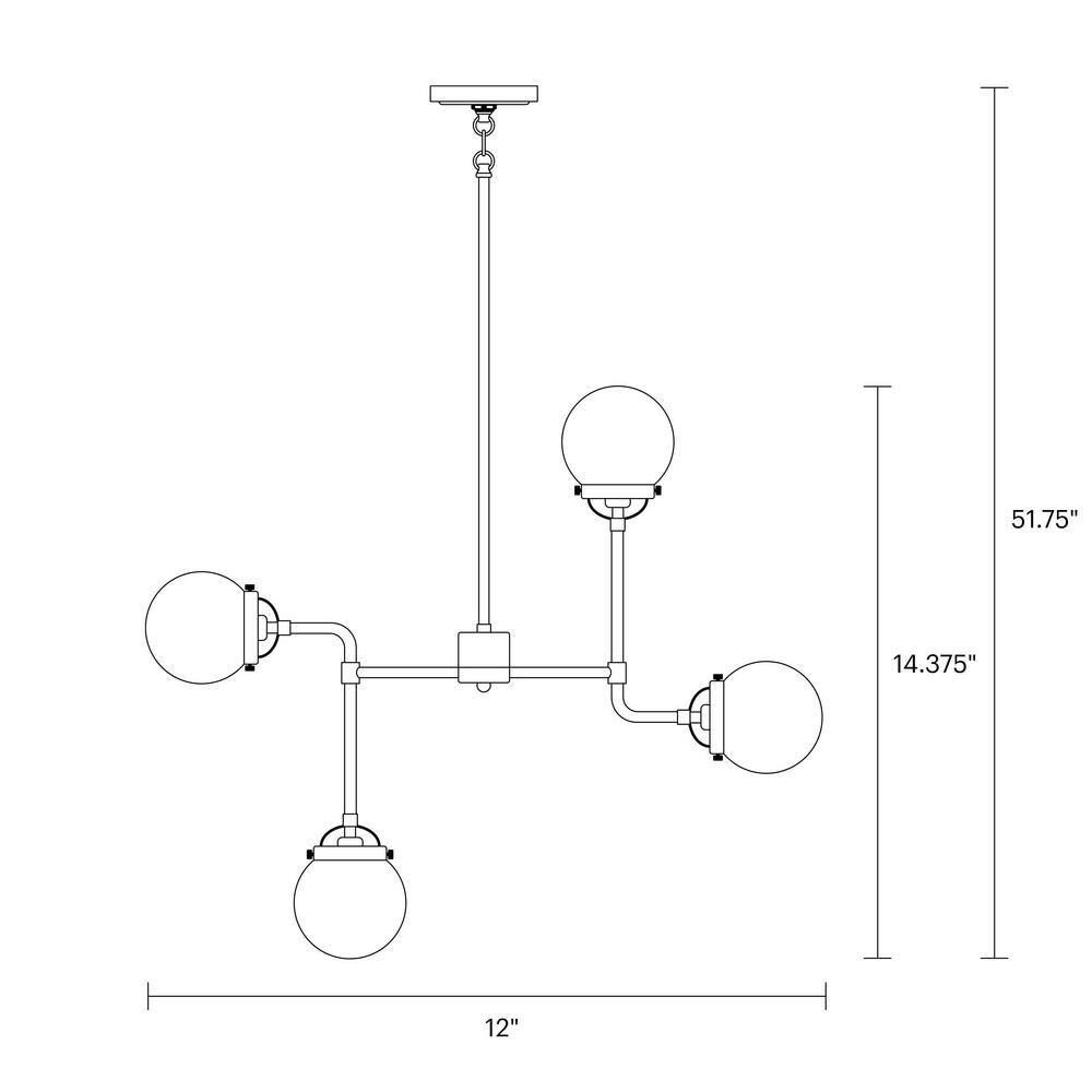 Generation Lighting Cafe 8 -Light Satin Brass Modern/contemporary For Use in Dining Rooms, Foyers, Kitchens, Chandelier