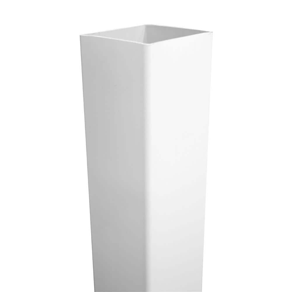 Weatherables 4x4 Post Sleeve – Weatherproof Premium Outdoor Vinyl Post Cover for Lasting Durability and Easy Installation on Decks, Patios, Porches or Mailbox Posts (4" x 4" x 72", White)