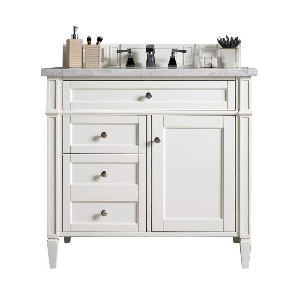 Bright White 36" Single Freestanding Bathroom Vanity