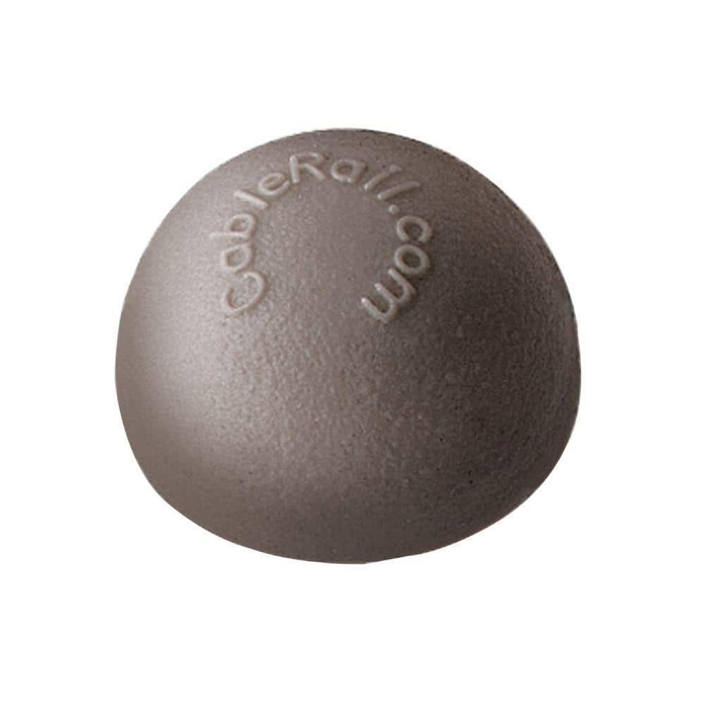 Gray Plastic Dome End Cap for Cable Railing System