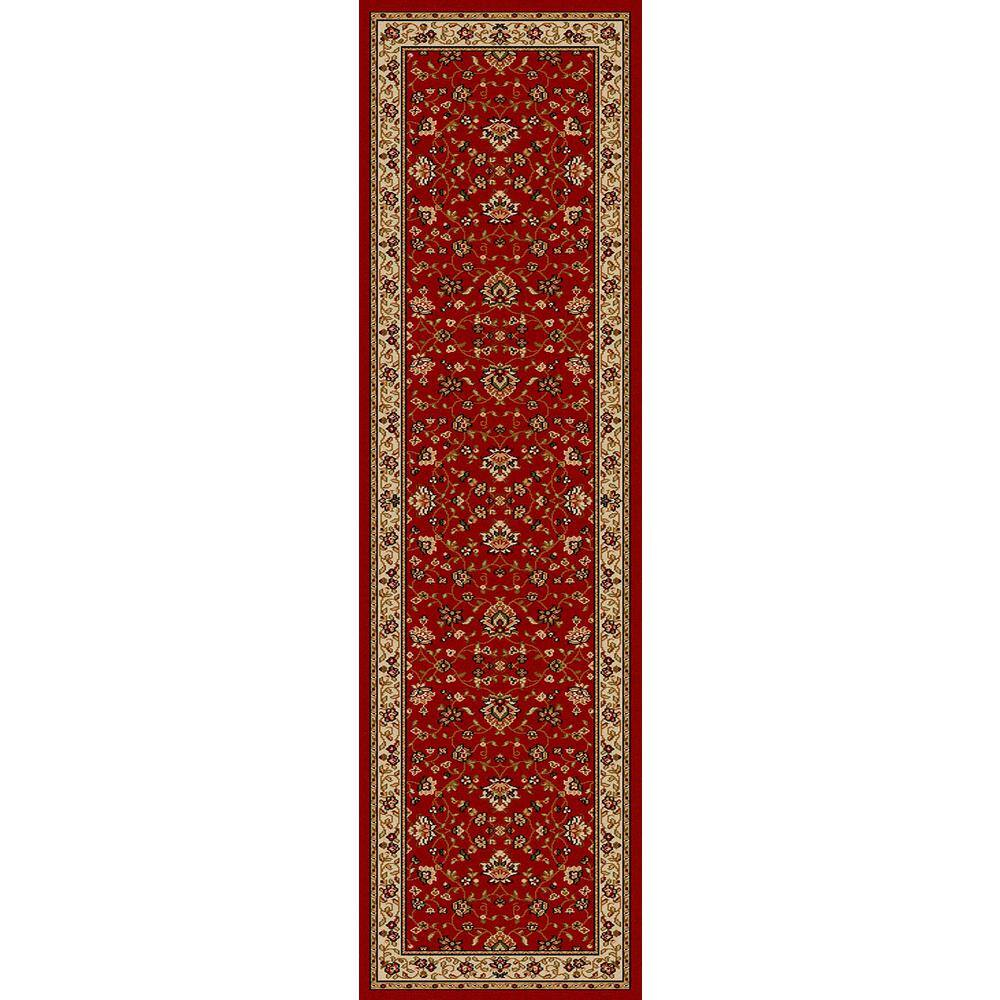 Radici Usa Como Area Rug 1597 Red Italian Bordered 2' 2" x 7' 7" Rectangle
