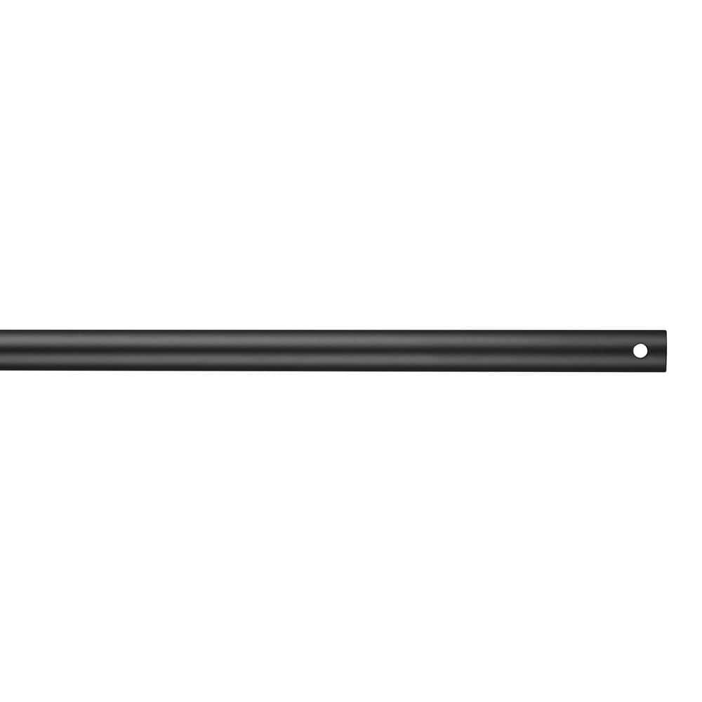 Midnight Black 36-Inch Steel Ceiling Fan Downrod