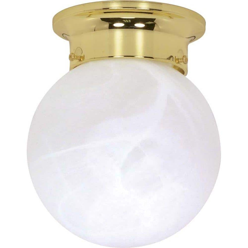 Nuvo Lighting 60/255 2 Light 6" Wide Flush Mount Ceiling Fixture - Brass