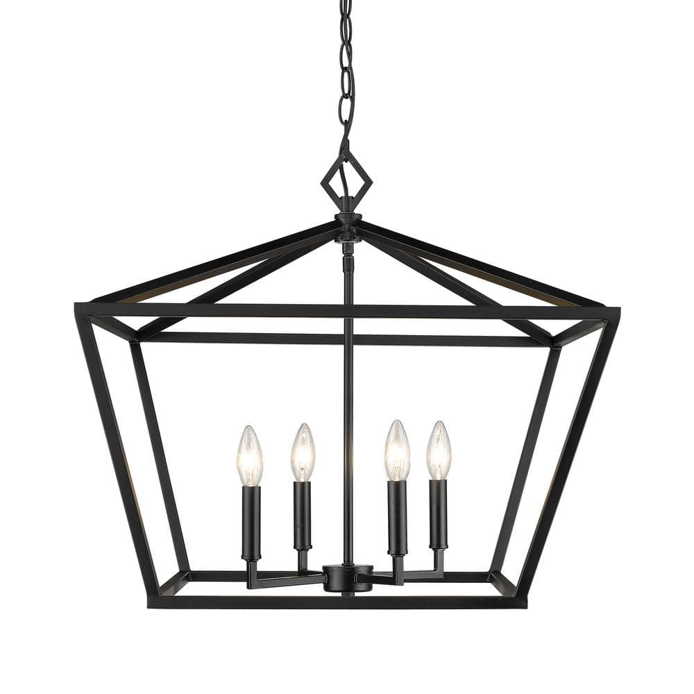 Millennium Lighting 4 - Light Pendant in  Matte Black