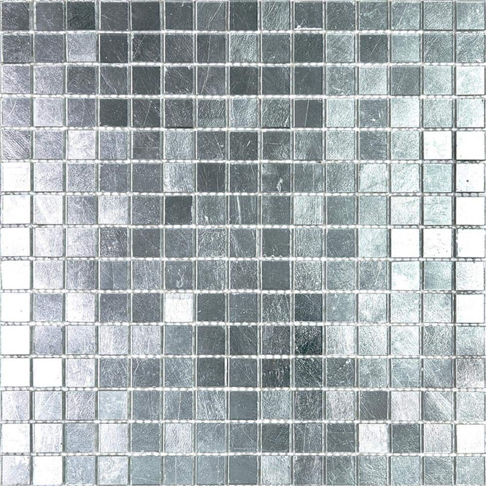 Altin 0.8" x 0.8" Glass Grid Mosaic Wall & Floor Tile