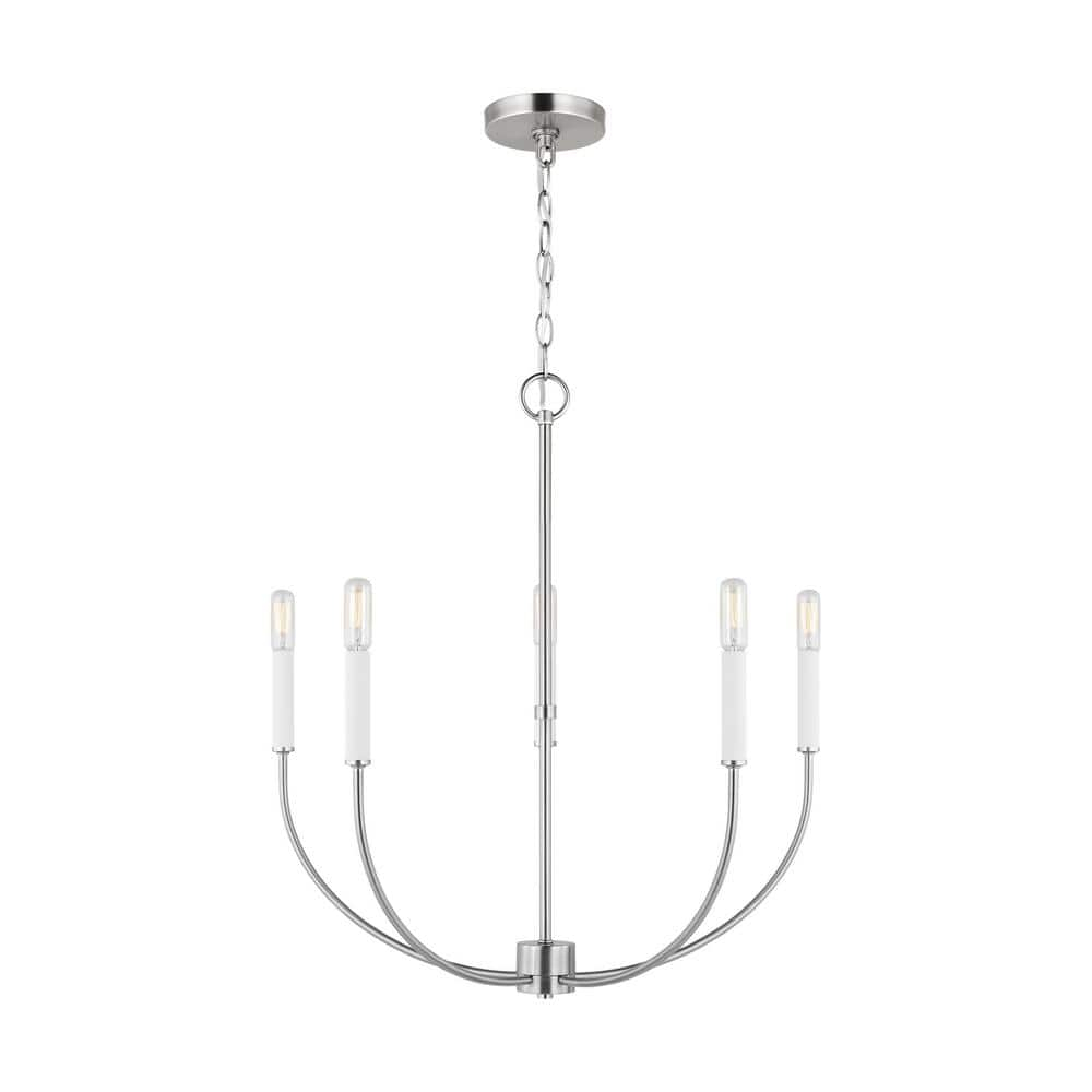 Greenwich 5-Light Brushed Nickel Candle Chandelier