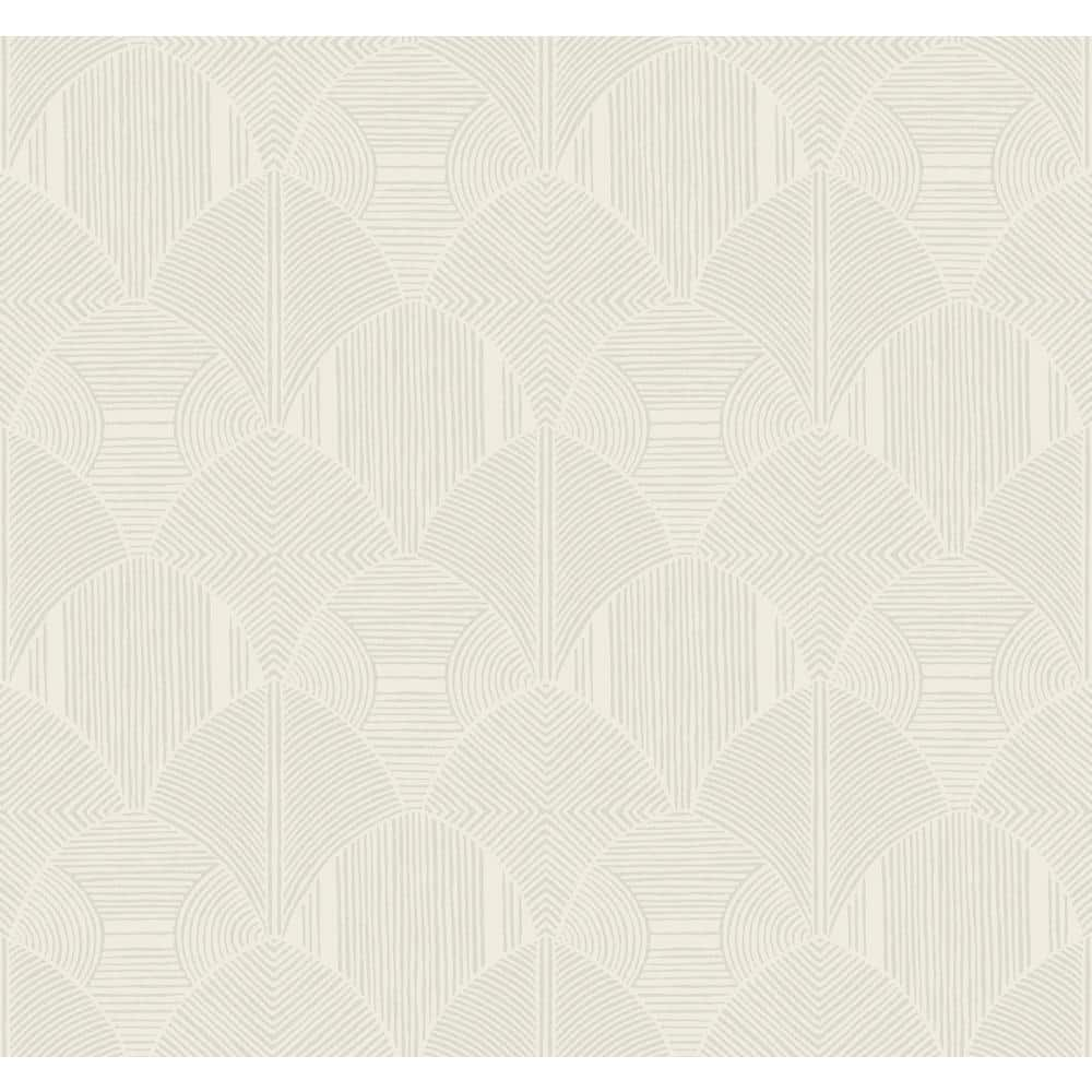 A-Street Prints Meyberg Silver Geometric Wallpaper | Perigold