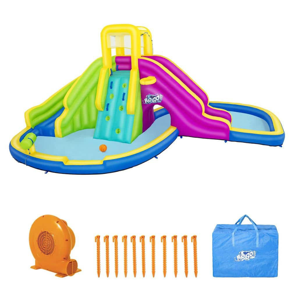 Bestway H2OGO! Funfinity Splash Kids Inflatable Mega Water Park with Blower