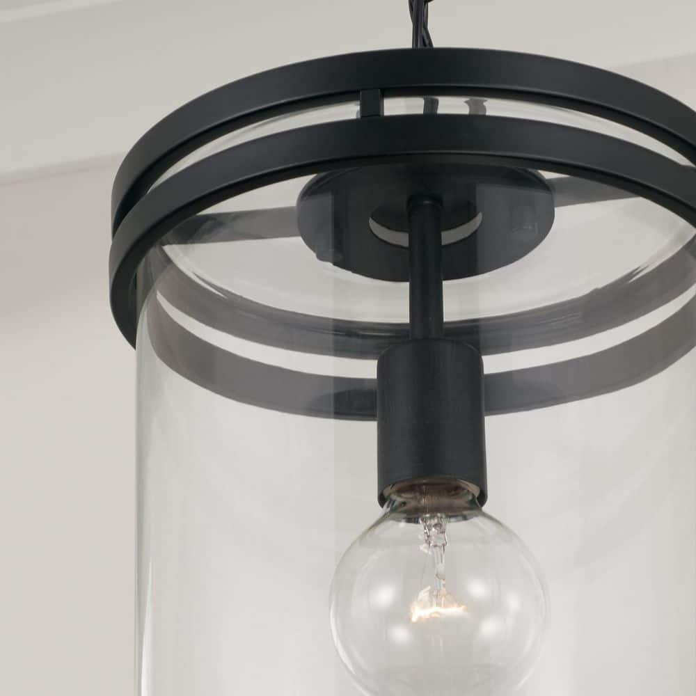 Capital Lighting 348711 Fuller 10" Wide Mini Pendant - Black