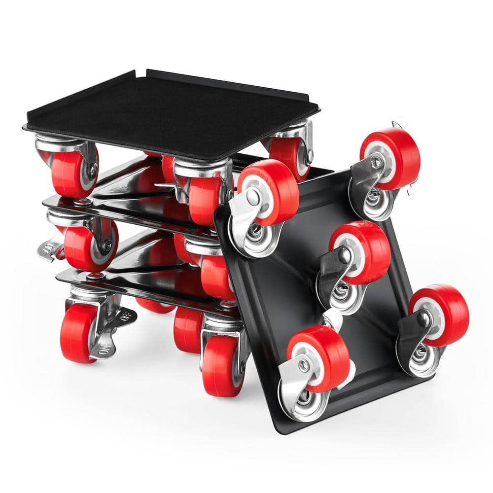 VEVOR Furniture Dolly, Maximum Load 1200 lbs, Heavy Duty Furniture Movers with 5 360° Rotation Wheels, Carbon Steel Panel, Furniture Lift Slider Tool Set for Appliances, Sofa, Fridge, Washing Machine