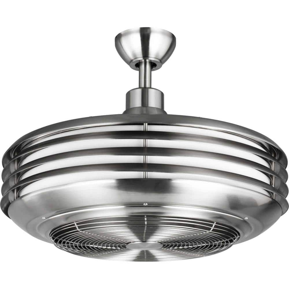 P2594-0930K-Progress Lighting-Sanford - Wide - Ceiling Fan - 1 Light - Handheld Remote - Damp Rated in Transitional style - 22.88 Inches wide by 17.75