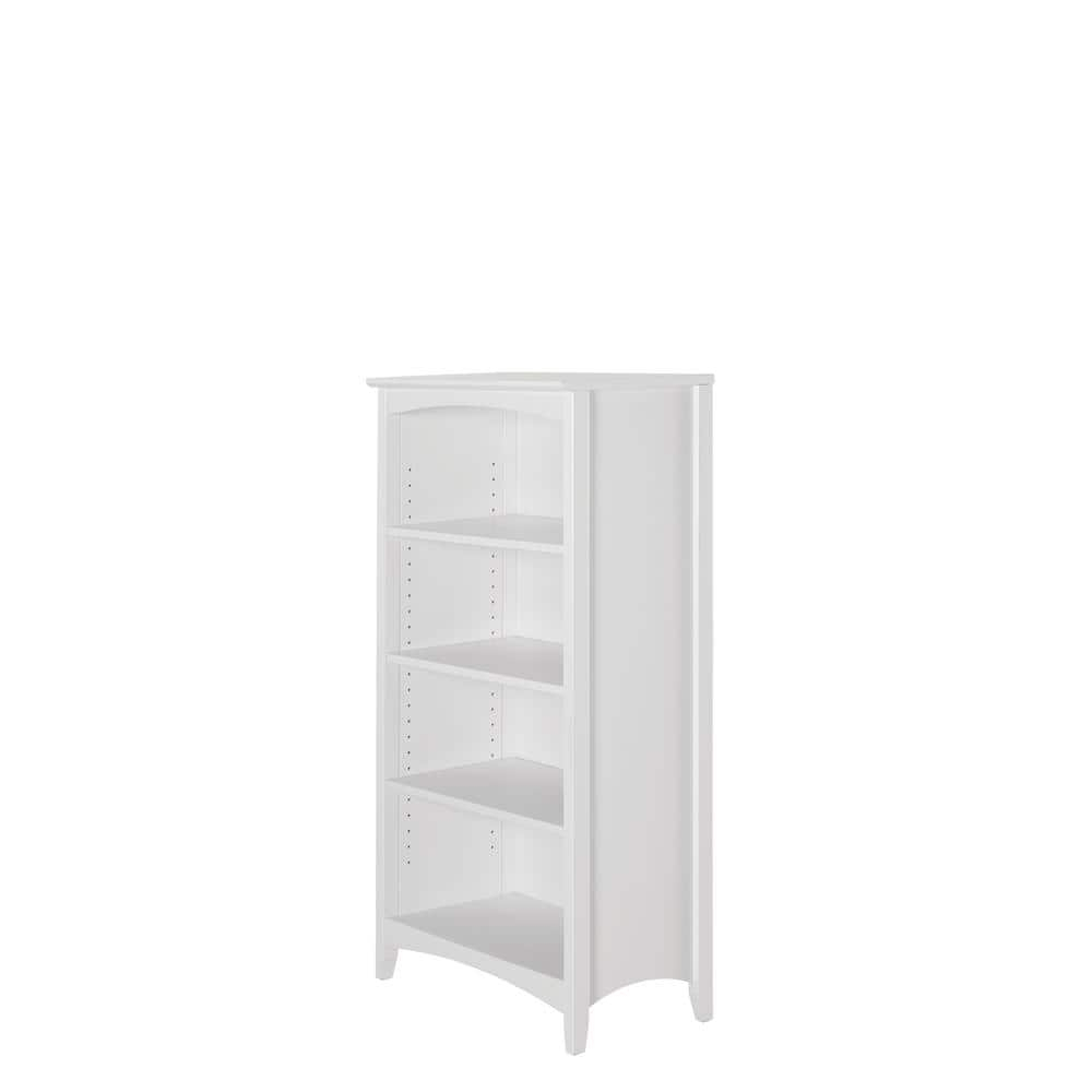 Shaker Style Bookcase - 48"H - White Finish
