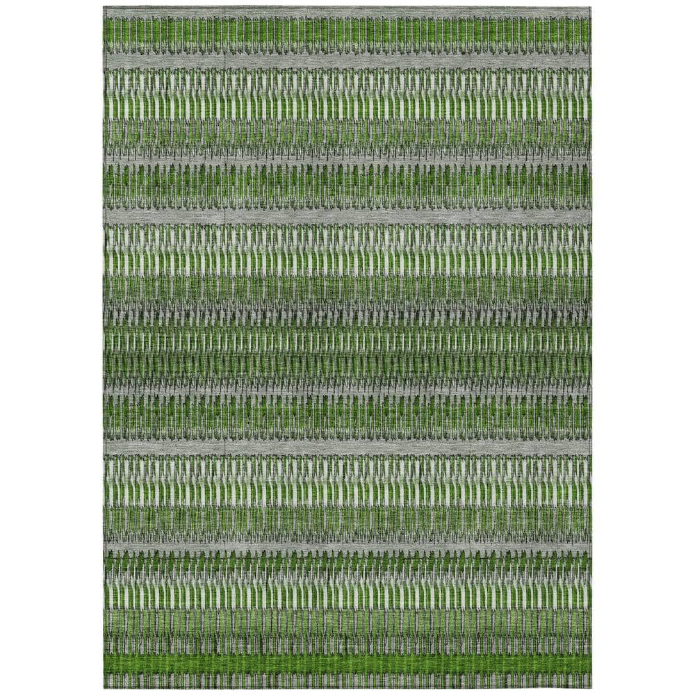 Addison Rugs Machine Washable Indoor/ Outdoor Chantille Moroccan Boho Rug Green - 9' x 12'