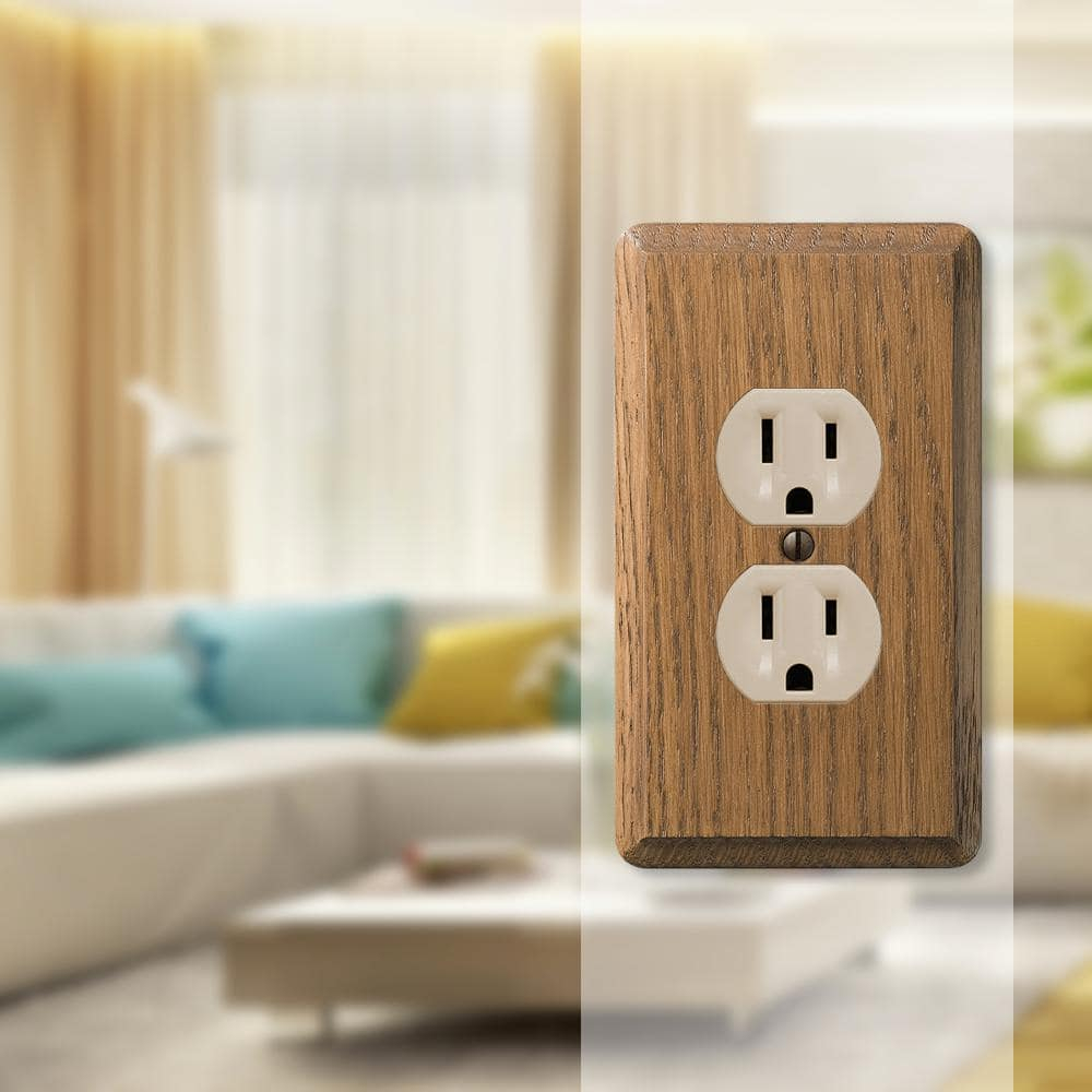 Amerelle No Subject 1 - Gang Duplex Outlet Jumbo Wall Plate