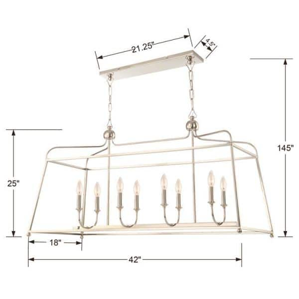 Crystorama Lighting - Eight Light Chandelier - Chandelier - Sylvan - Eight Light