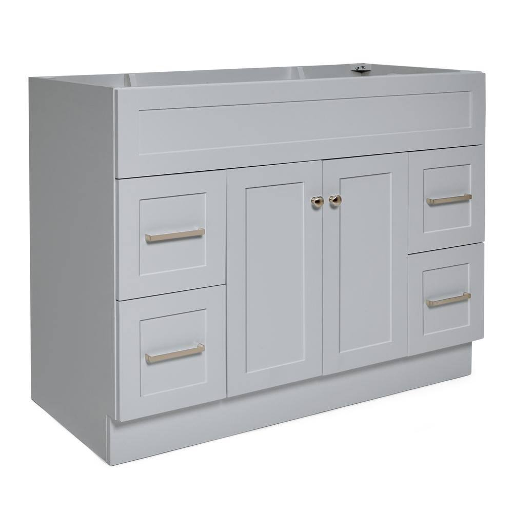 Ariel F042s-Bc Hamlet 42" Single Free Standing Vanity Cabinet Only - Grey