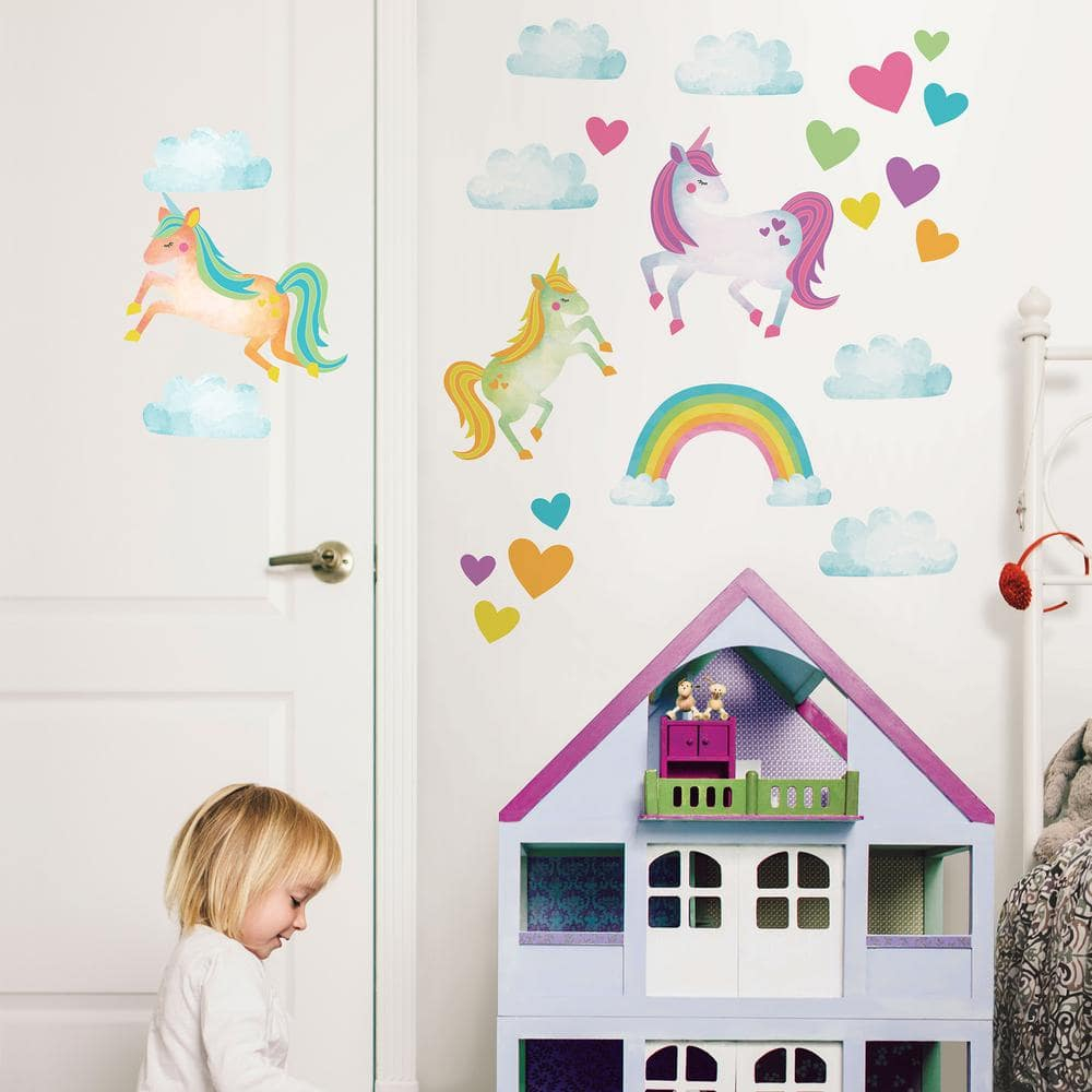 WallPops One Love Unicorns Wall Art Kit