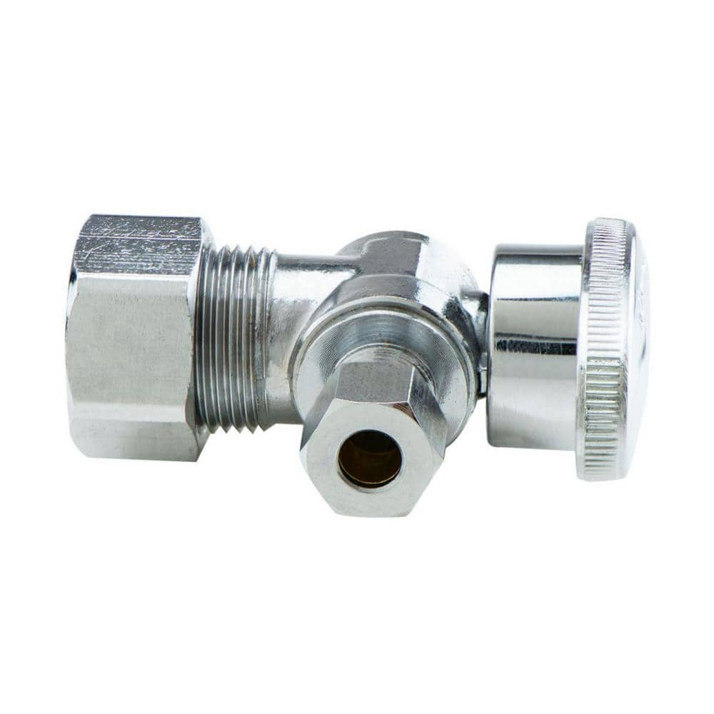 1/2 in. Comp x 1/4 in. Comp 1/4-Turn Angle Stop
