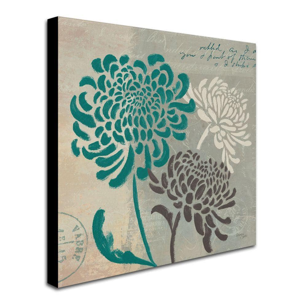 Trademark Fine Art "Chrysanthemums I" Canvas Art by Wellington Studio