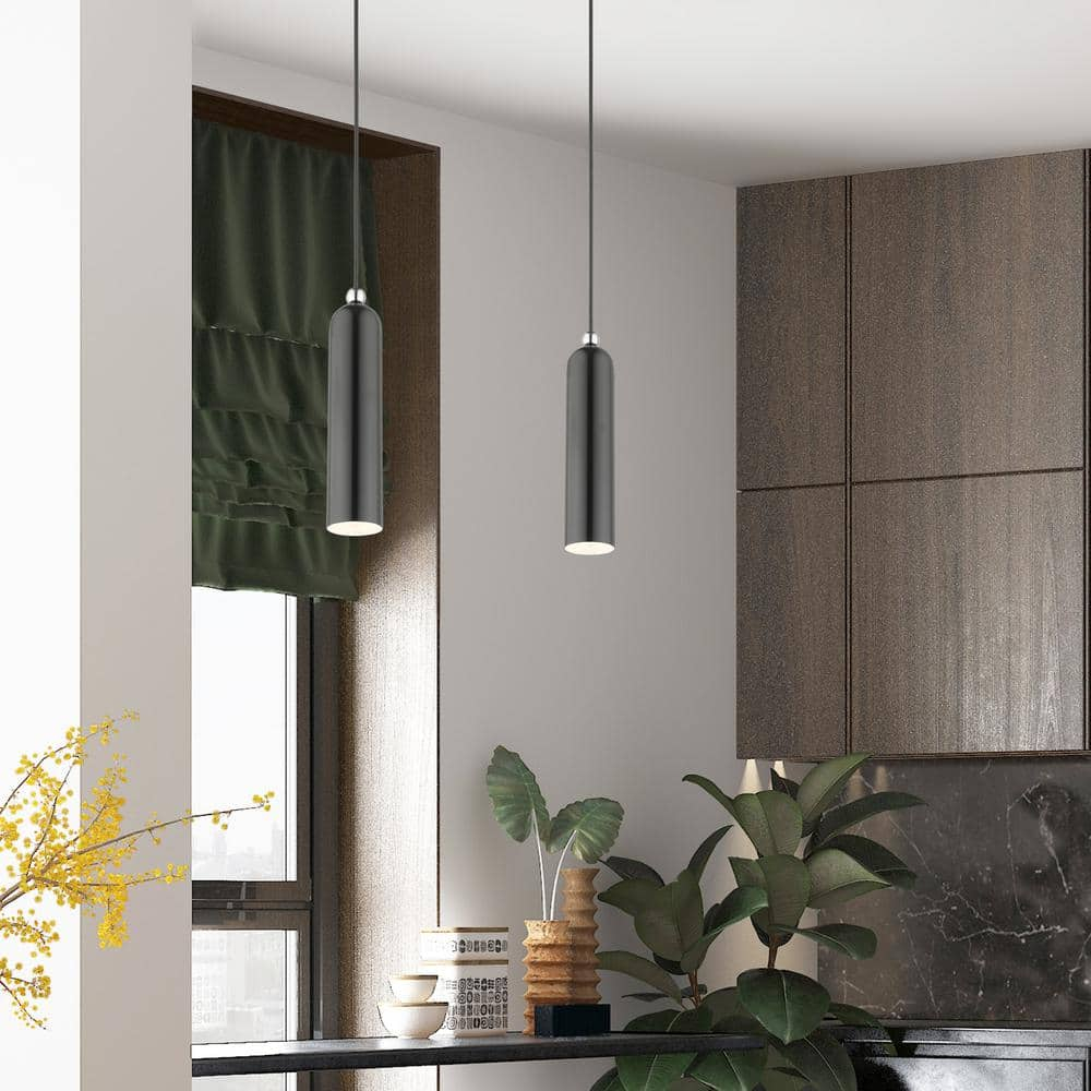 Livex Lighting Ardmore 1 - Light Pendant in  Shiny Dark Gray