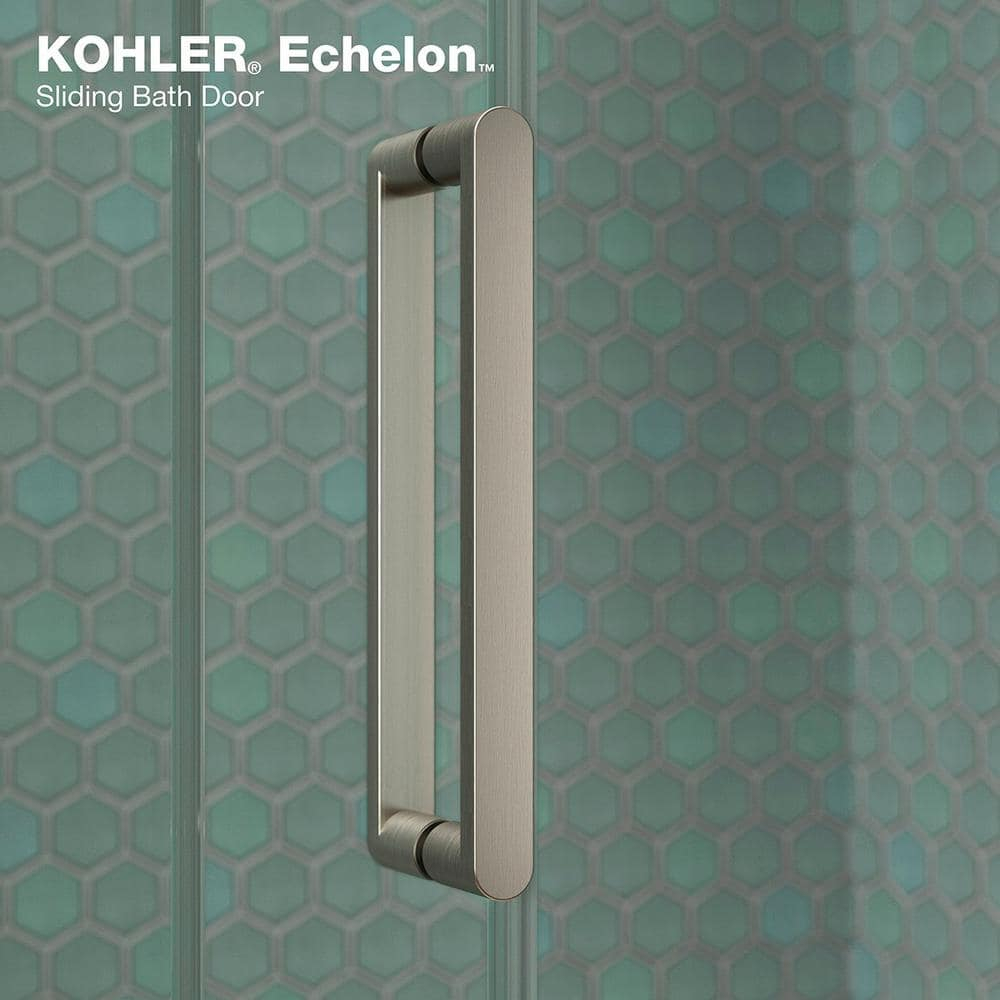 Echelon Sliding Shower Door, 71-3/4 In. H X 55-3/4 - 59-3/4 In. W, With 5/16 In. Thick Crystal Clear Glass