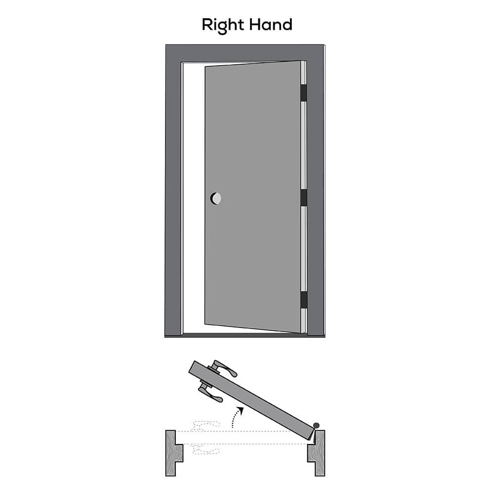 National Door Company ZZ19939R Unfinished Pine Wood 10 Lite Clear Glass, Right Hand Prehung Interior Door, 32" x 80"