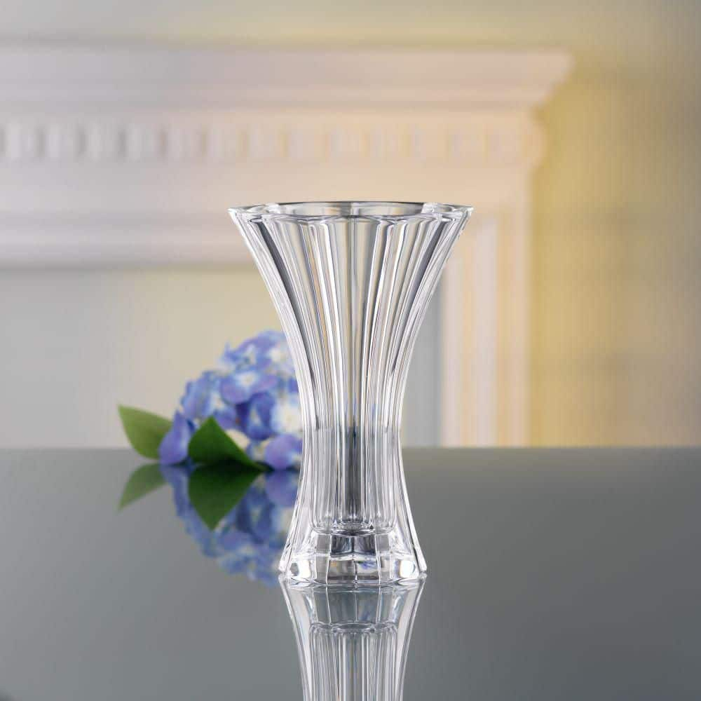 8 in. Clear Saphir Crystal Vase