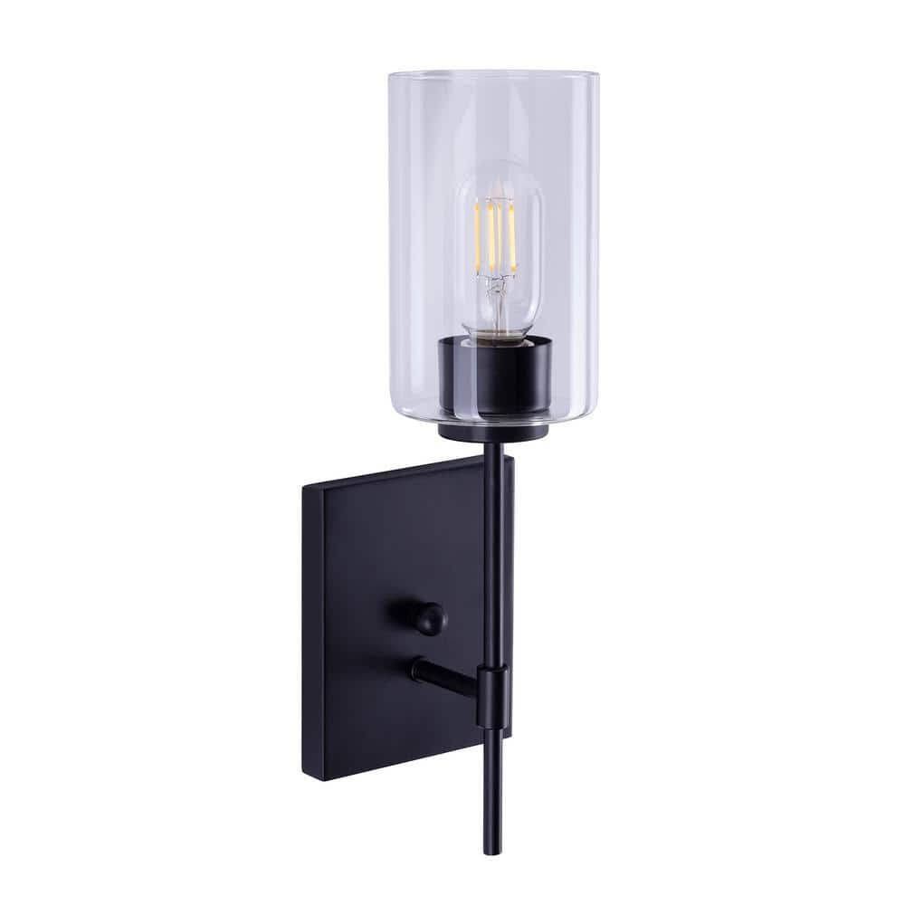 Forte Lighting 2612-01 Faye Wall Sconce - Black
